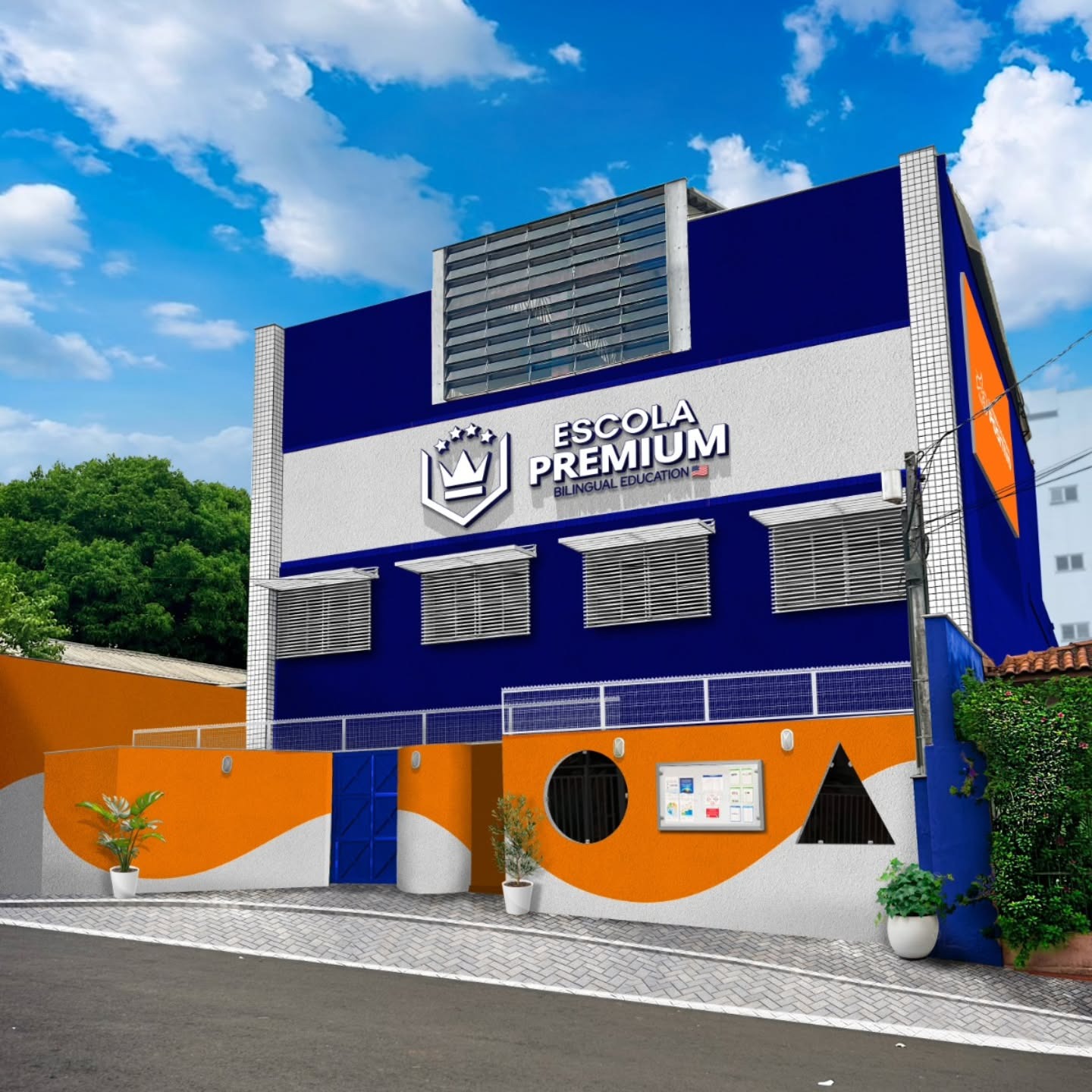 Fachada da Escola Premium